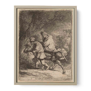 The Flight into Egypt Small Plate 2 Painting
