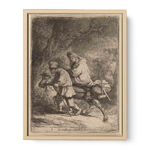 The Flight into Egypt Small Plate 2 Painting