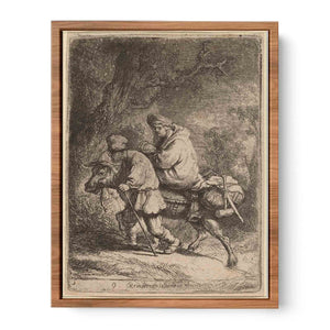 The Flight into Egypt Small Plate 2 Painting