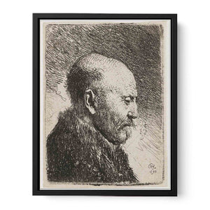 Bald-headed man in Profile Right; The Artist's Father Painting