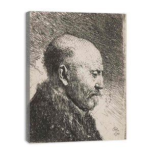 Bald-headed man in Profile Right; The Artist's Father Painting