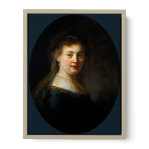 Portrait of Saskia van Uylenburgh Painting