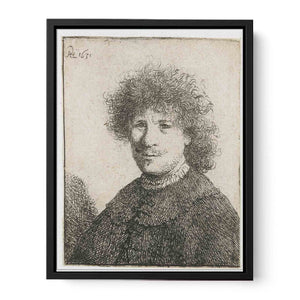 Self-Portrait in a Cloak with a falling Collar Bust Painting