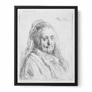 Artist's mother, head and bust Painting