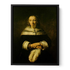 Portrait of a Lady with an Ostrich-Feather Fan c. 1660
Painting