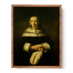 Portrait of a Lady with an Ostrich-Feather Fan c. 1660
Painting