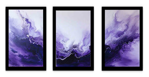 3 Panel Purple Painting