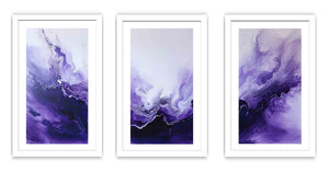 3 Panel Purple Painting