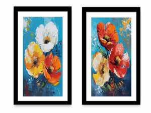 Flower Wall Art Painting 2 peicet Set