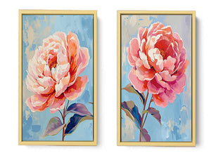 2 Panel Flower Wall Art Painting