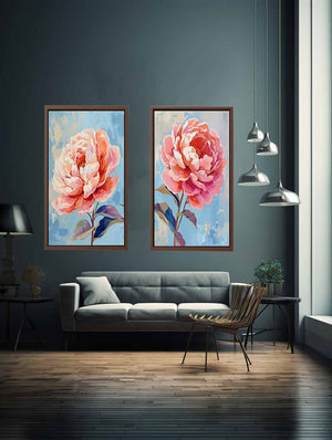 2 Panel Flower Wall Art Painting