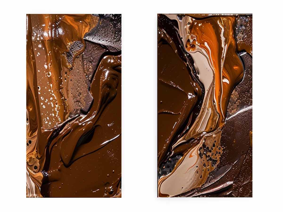 2 Panel Chocolate Art Painting