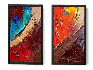 2 Panel Group Art Painting