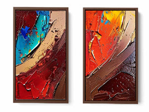 2 Panel Group Art Painting