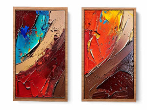 2 Panel Group Art Painting