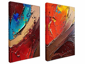 2 Panel Group Art Painting