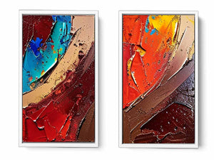 2 Panel Group Art Painting
