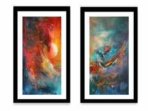 2 Piece Abstract Wall Art