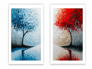 Floating Trees framed art