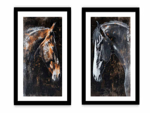2 Panel horse Art