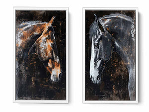 2 Panel horse Art