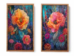 Flowers Panel Art Set