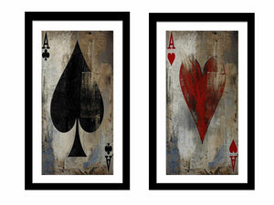 Poker 2 piece panel art