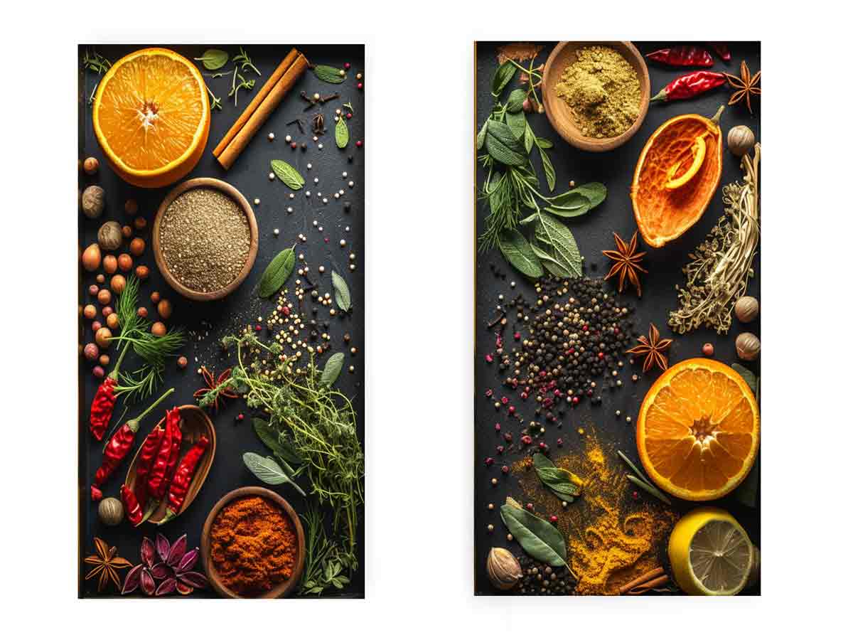 Herbs And Spices Panel Art