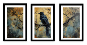 3 Panel Group Art Bird Painting