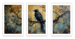 3 Panel Group Art Bird Painting