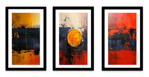 Abstract Three Piece Set Painting
