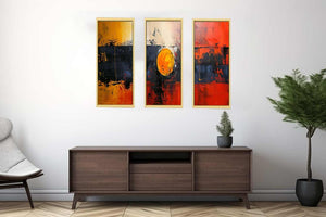 Abstract Three Piece Set Painting