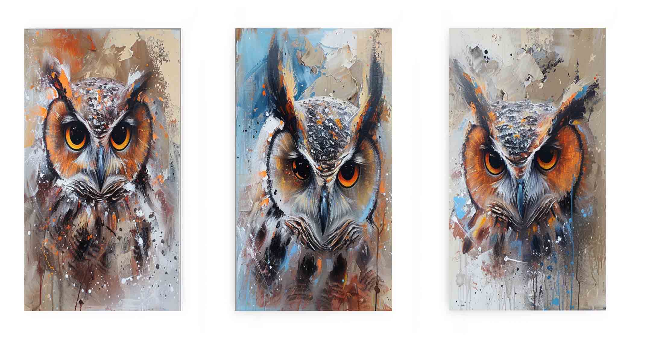 Owl Panel Art