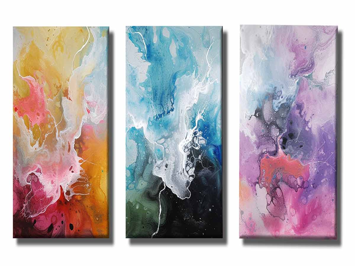 3 Piece wave Art Set