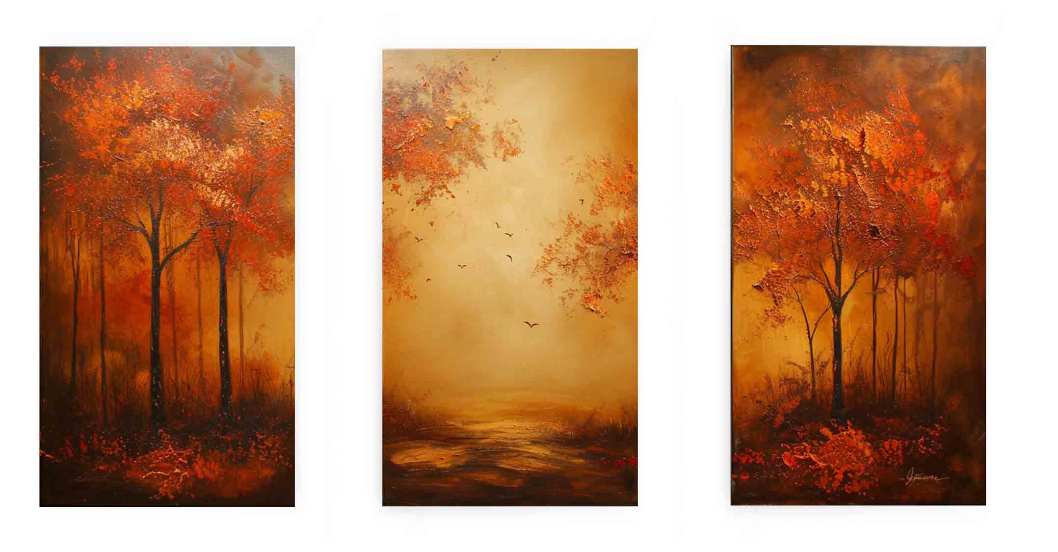 3 Piece Tree Art Set