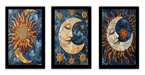 3 Piece Sun & moon Painting Set