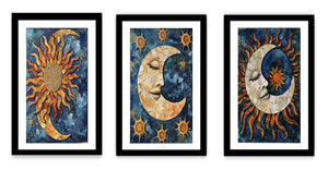 3 Piece Sun & moon Painting Set