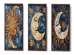 3 Piece Sun & moon Painting Set