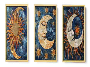3 Piece Sun & moon Painting Set