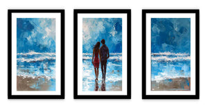 3 Piece Couple Art Beach Painting