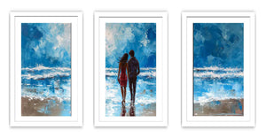 3 Piece Couple Art Beach Painting