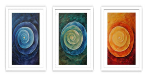 3 Panel Circles Painting