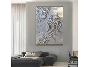 Modern Abstract Grey And Black Painting