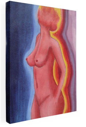 Rainbow Nude Oil Painting