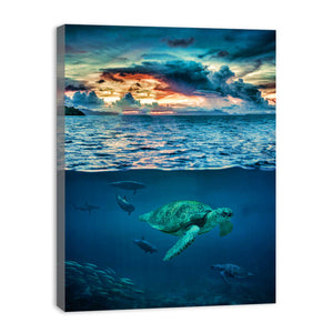 Turtle Wall art Oil Painting