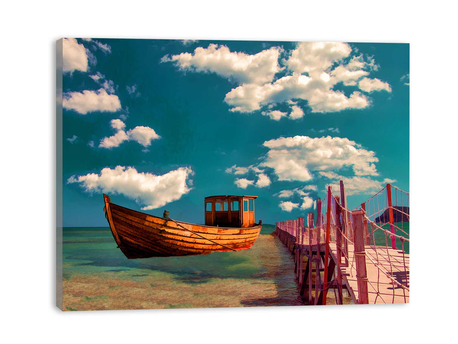 Boat Oil Painting
