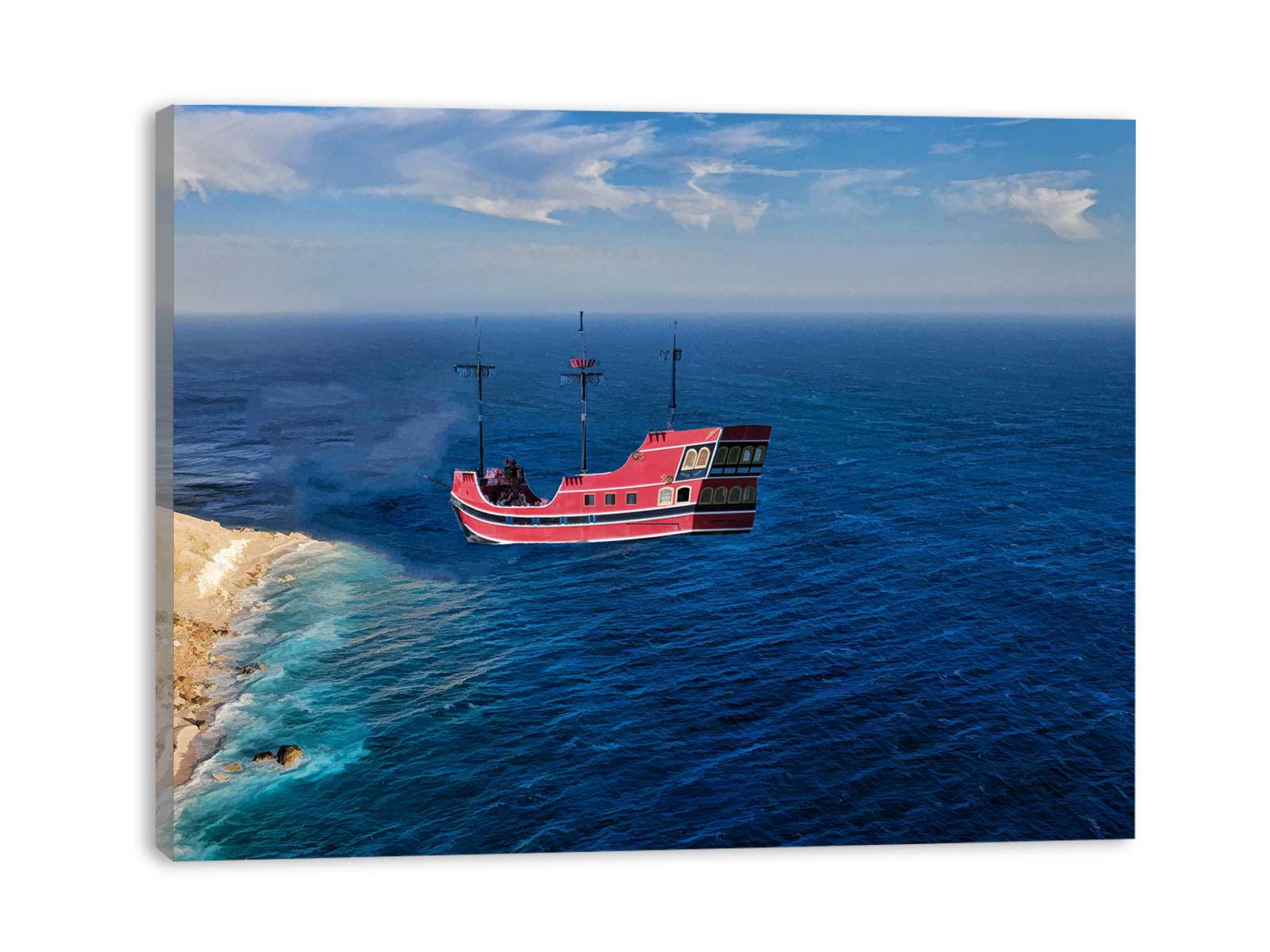 Fisherman Boat Painting