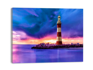 Lighthouse and Sea Painting