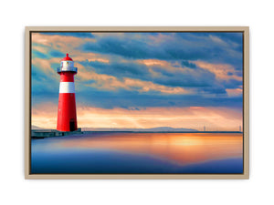 Lighthouse Sunset Painting