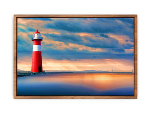Lighthouse Sunset Painting